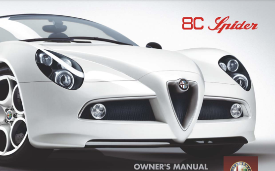 8C Competizione (spider) manual