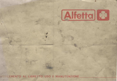 Alfetta Quadrifoglio manual