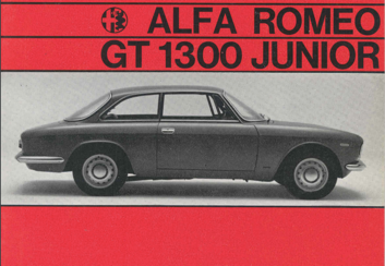 Giulia GT 1300 Junior manual