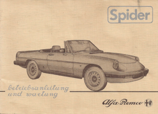 Spider 2000 Veloce manual