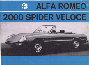 Spider 2000 Veloce manual