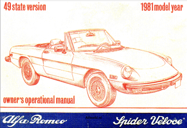 Spider Veloce USA manual
